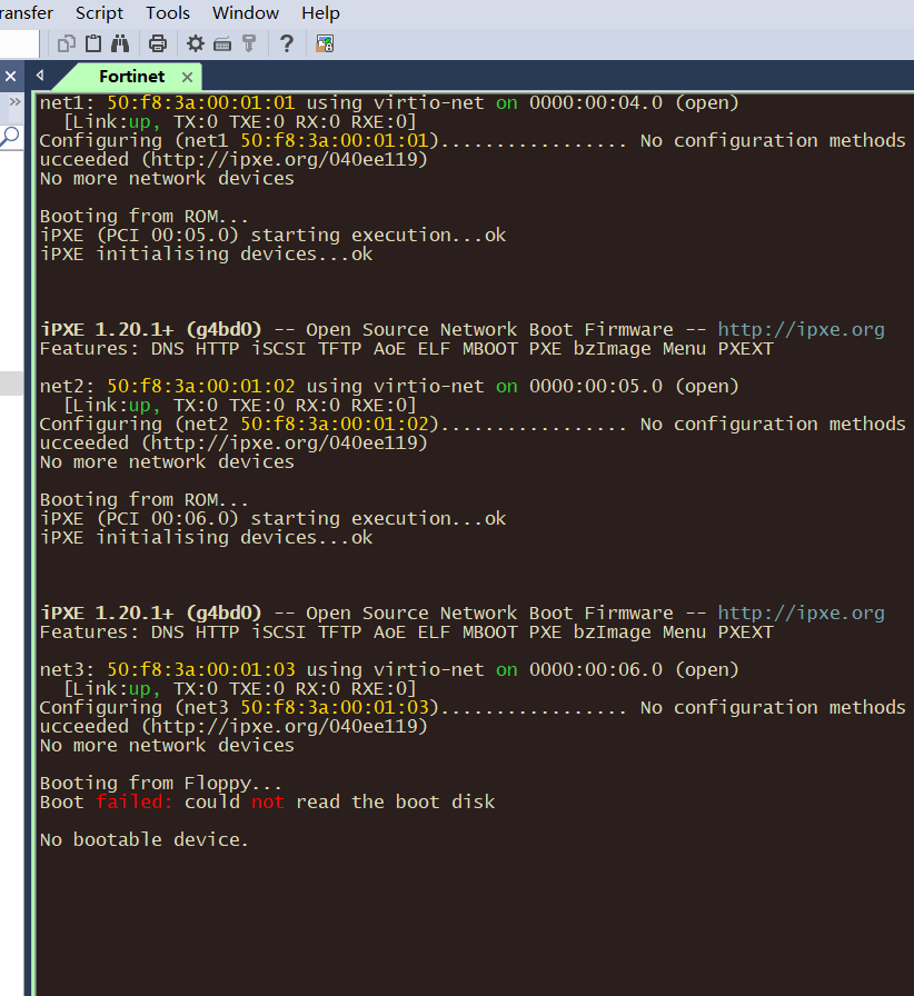 飞塔导入镜像为什么会出现这个？求帮助！！#飞塔 #fortigatePNETLab模拟器-pnet模拟器-仿真模拟器-pnet-pnetlabPNETLAB模拟器