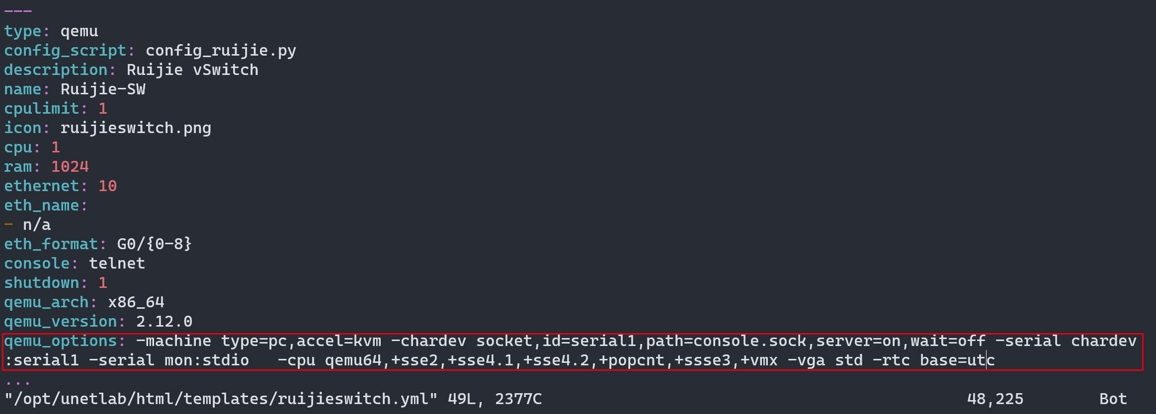 PNETLab添加锐捷镜像后无法使用telnet